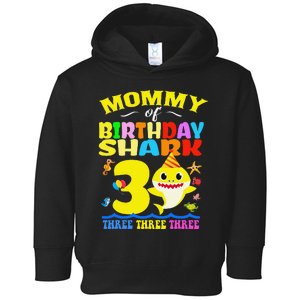 Mommy Of Shark Birthday 3rd Matching Party For Family Toddler Hoodie