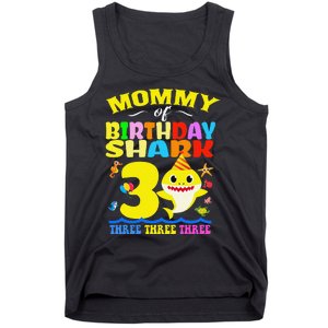 Mommy Of Shark Birthday 3rd Matching Party For Family Tank Top