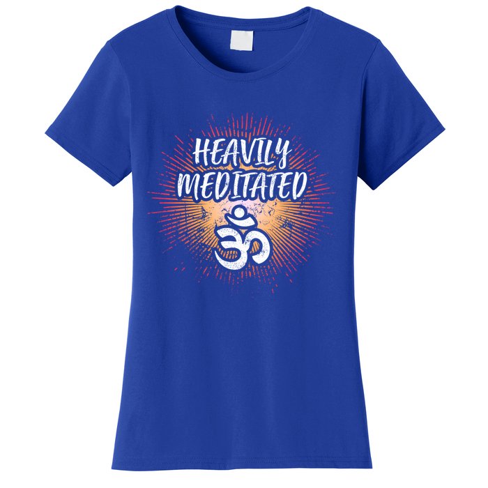 Meditated Ohm Symbol Yoga Heavily Om Gift Women's T-Shirt