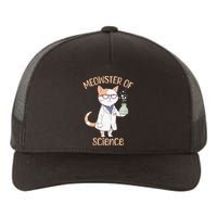 Meowster of Science Funny Lab Cat Laboratory Chemistry Yupoong Adult 5-Panel Trucker Hat