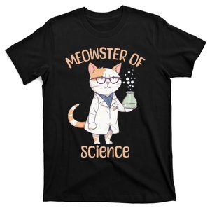 Meowster of Science Funny Lab Cat Laboratory Chemistry T-Shirt