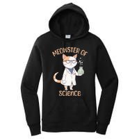 Meowster of Science Funny Lab Cat Laboratory Chemistry Women's Pullover Hoodie