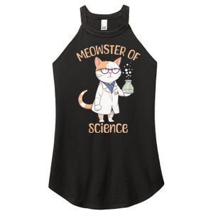 Meowster of Science Funny Lab Cat Laboratory Chemistry Women's Perfect Tri Rocker Tank