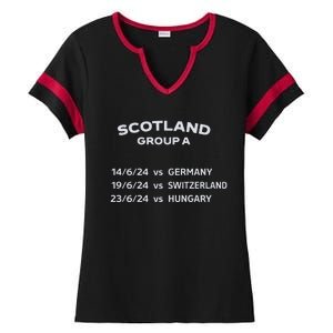 Memorabilia Of Scotland Euro Matches Ladies Halftime Notch Neck Tee