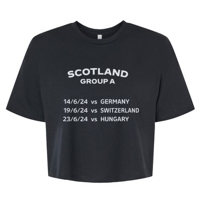 Memorabilia Of Scotland Euro Matches Bella+Canvas Jersey Crop Tee