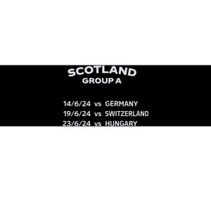 Memorabilia Of Scotland Euro Matches Bumper Sticker