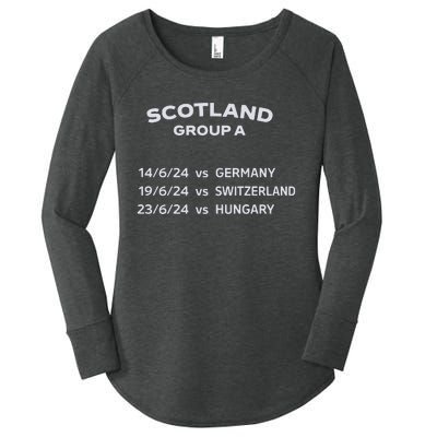 Memorabilia Of Scotland Euro Matches Women's Perfect Tri Tunic Long Sleeve Shirt