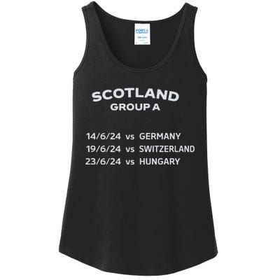 Memorabilia Of Scotland Euro Matches Ladies Essential Tank