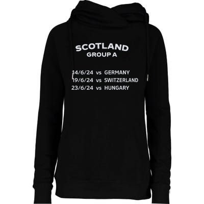 Memorabilia Of Scotland Euro Matches Womens Funnel Neck Pullover Hood