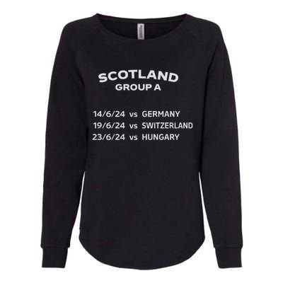 Memorabilia Of Scotland Euro Matches Womens California Wash Sweatshirt