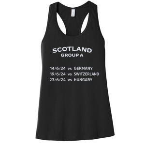 Memorabilia Of Scotland Euro Matches Women's Racerback Tank