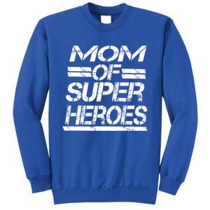 Mom Of Super Heroes For Super Awesome Mom Meaningful Gift Sweatshirt