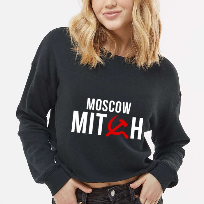 Moscow Mitch Cropped Pullover Crew