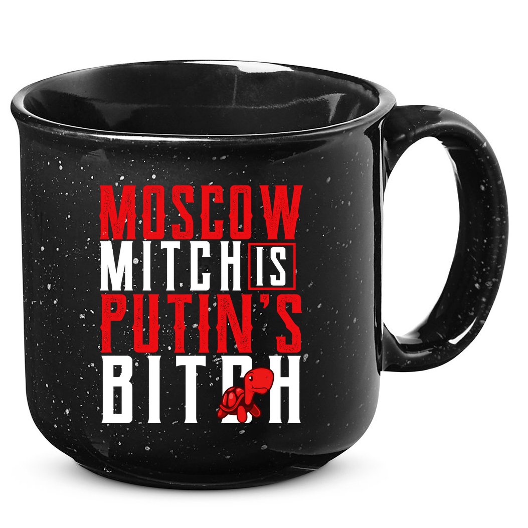 Moscow Mitch Is Putins B*tch Turtle 15oz Campfire Ceramic Mug