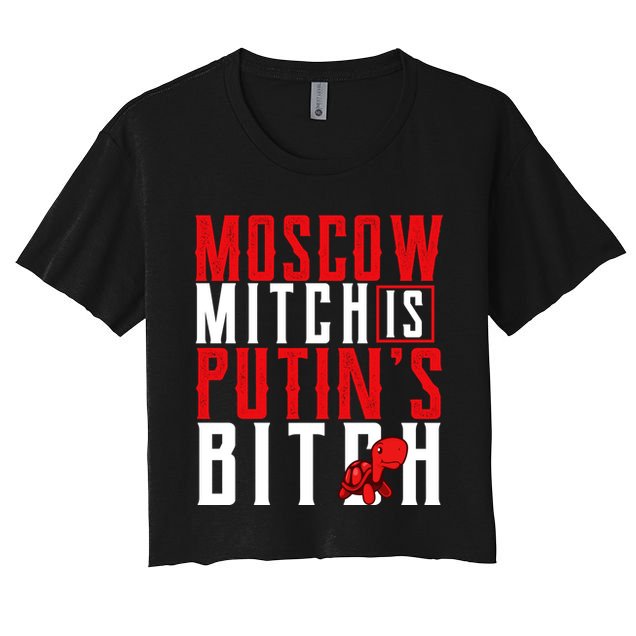 Moscow Mitch Is Putins B*tch Turtle Crop Top