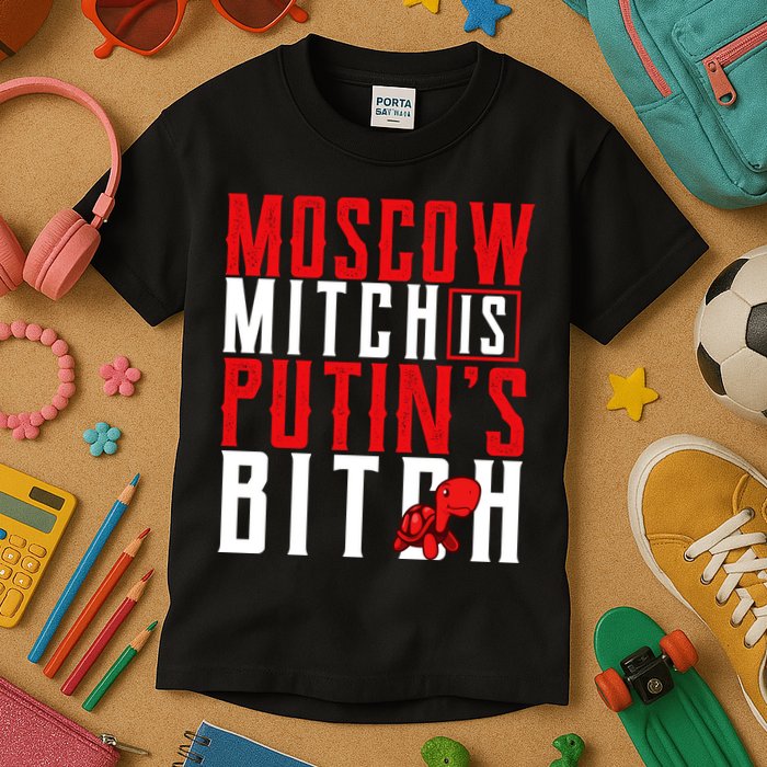 Moscow Mitch Is Putins B*tch Turtle Kids T-Shirt