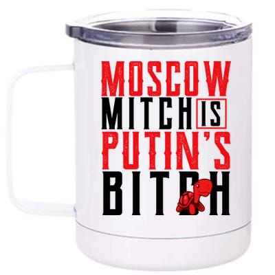 Moscow Mitch Is Putins B*tch Turtle 12 oz Stainless Steel Tumbler Cup