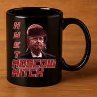 Moscow Mitch McConnell Nyet 11oz C Handle Ceramic Mug