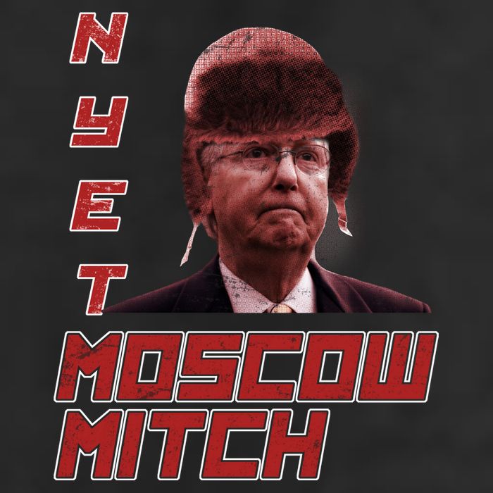 Moscow Mitch McConnell Nyet 11oz C Handle Ceramic Mug
