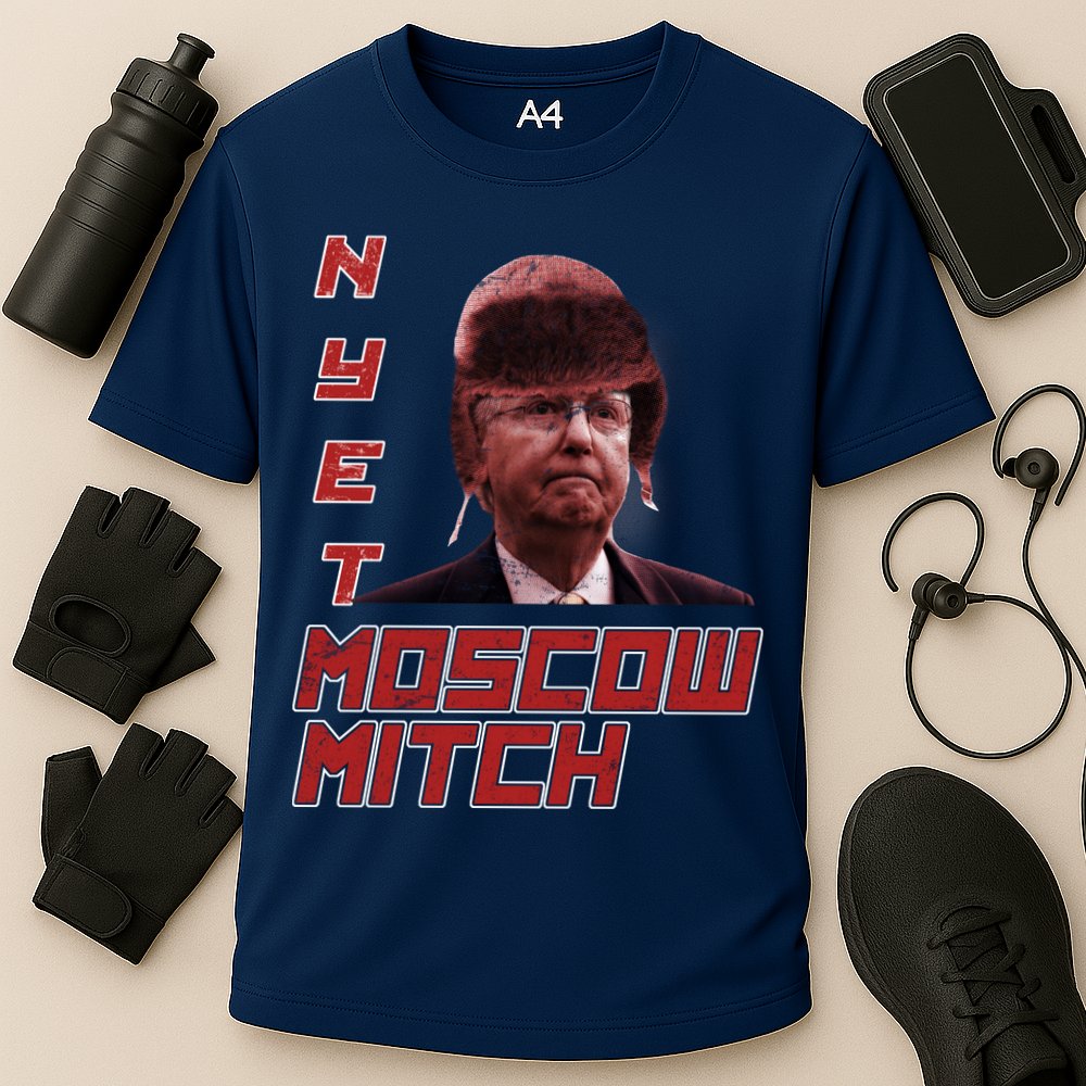 Moscow Mitch McConnell Nyet Cooling Performance Crew T-Shirt