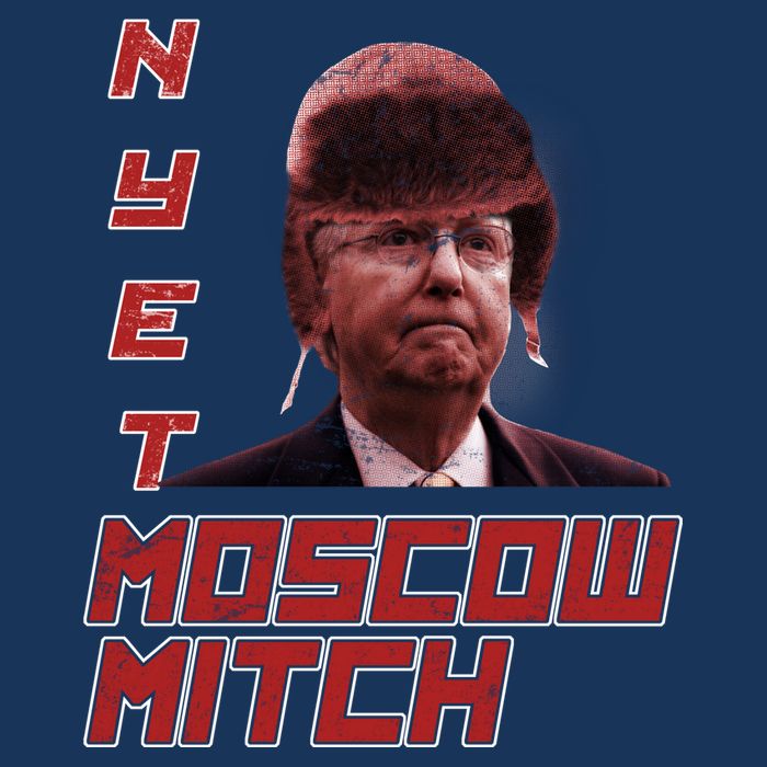 Moscow Mitch McConnell Nyet Cooling Performance Crew T-Shirt
