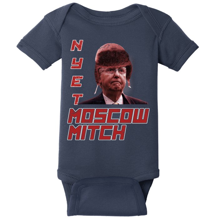 Moscow Mitch McConnell Nyet Baby Bodysuit
