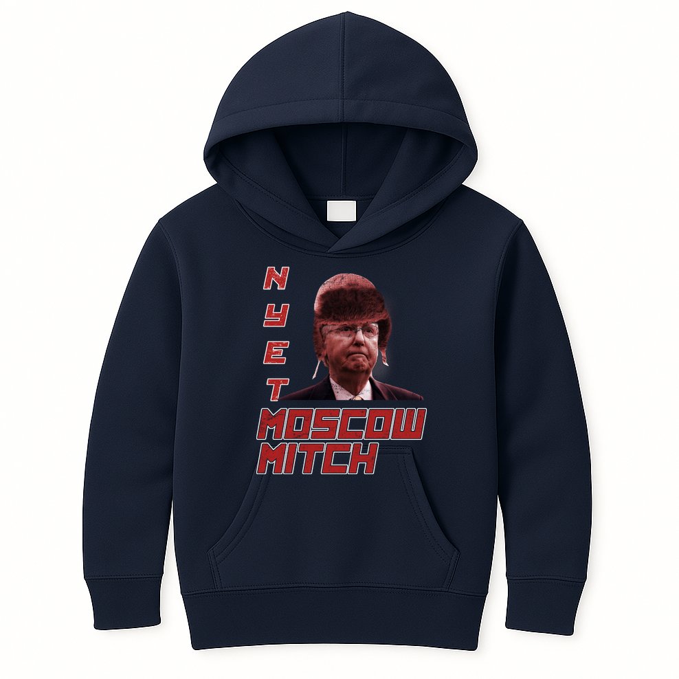 Moscow Mitch McConnell Nyet Kids Hoodie
