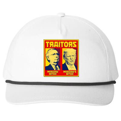 Moscow Mitch Moscow's Bitch Mitch Trump Traitors Snapback Five-Panel Rope Hat