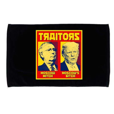 Moscow Mitch Moscow's Bitch Mitch Trump Traitors Microfiber Hand Towel