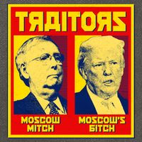 Moscow Mitch Moscow's Bitch Mitch Trump Traitors Cotton Canvas Backpack