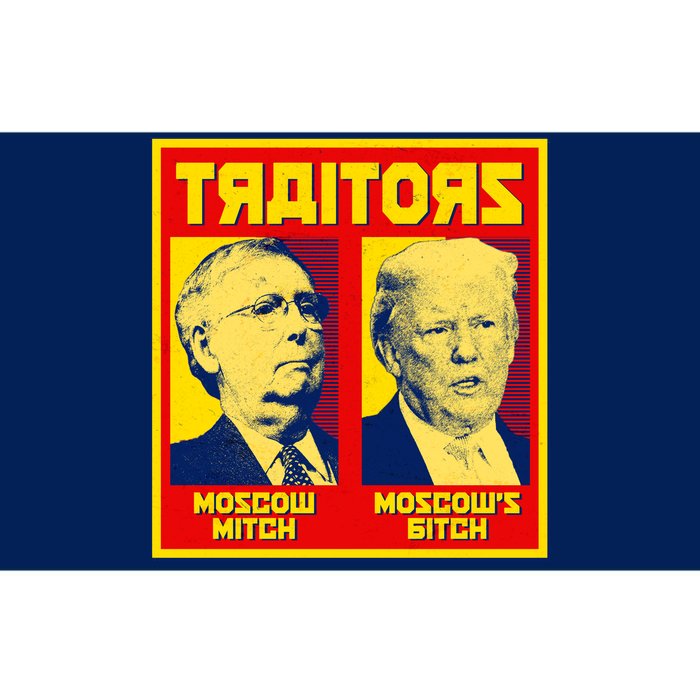 Moscow Mitch Moscow's Bitch Mitch Trump Traitors Bumper Sticker