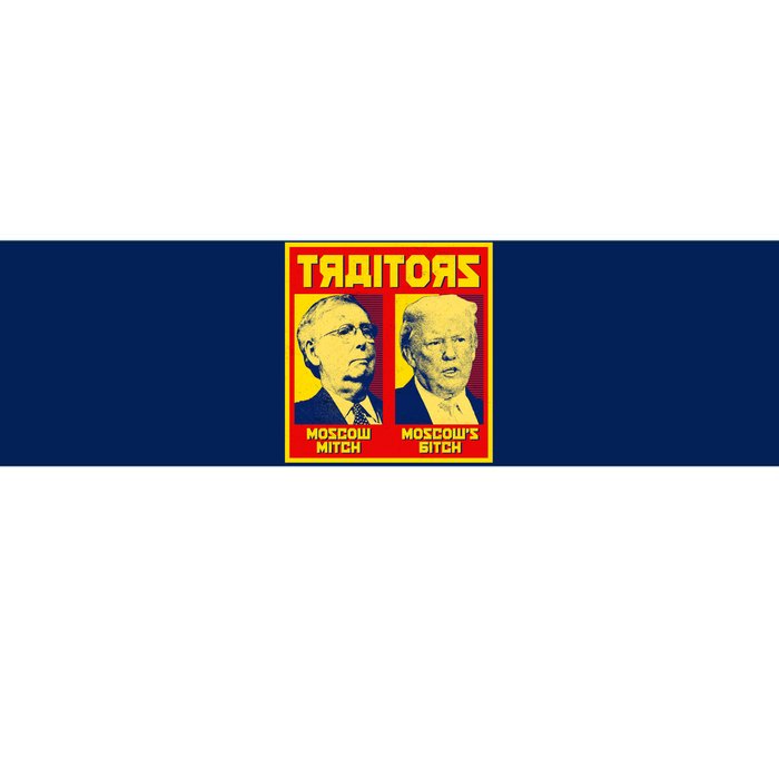 Moscow Mitch Moscow's Bitch Mitch Trump Traitors Bumper Sticker