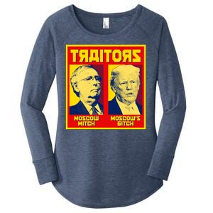 Moscow Mitch Moscow's Bitch Mitch Trump Traitors Women's Perfect Tri Tunic Long Sleeve Shirt