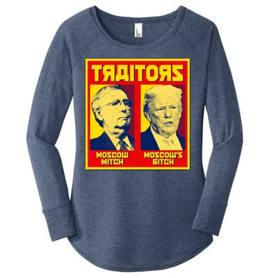 Moscow Mitch Moscow's Bitch Mitch Trump Traitors Women's Perfect Tri Tunic Long Sleeve Shirt