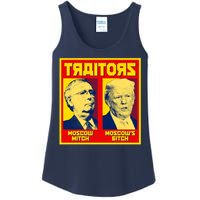 Moscow Mitch Moscow's Bitch Mitch Trump Traitors Ladies Essential Tank