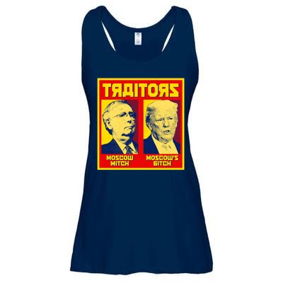 Moscow Mitch Moscow's Bitch Mitch Trump Traitors Ladies Essential Flowy Tank