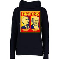 Moscow Mitch Moscow's Bitch Mitch Trump Traitors Womens Funnel Neck Pullover Hood