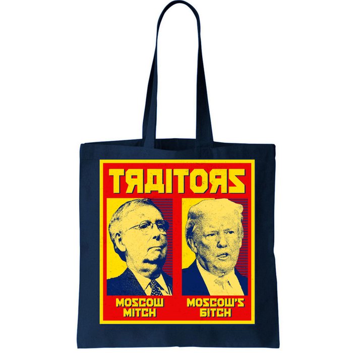 Moscow Mitch Moscow's Bitch Mitch Trump Traitors Tote Bag