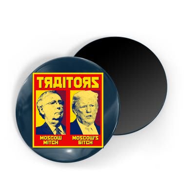 Moscow Mitch Moscow's Bitch Mitch Trump Traitors Magnet