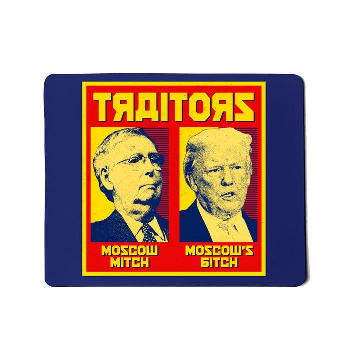 Moscow Mitch Moscow's Bitch Mitch Trump Traitors Mousepad