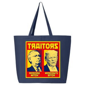 Moscow Mitch Moscow's Bitch Mitch Trump Traitors 25L Jumbo Tote