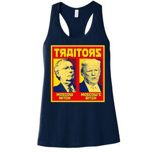 Moscow Mitch Moscow's Bitch Mitch Trump Traitors Women's Racerback Tank