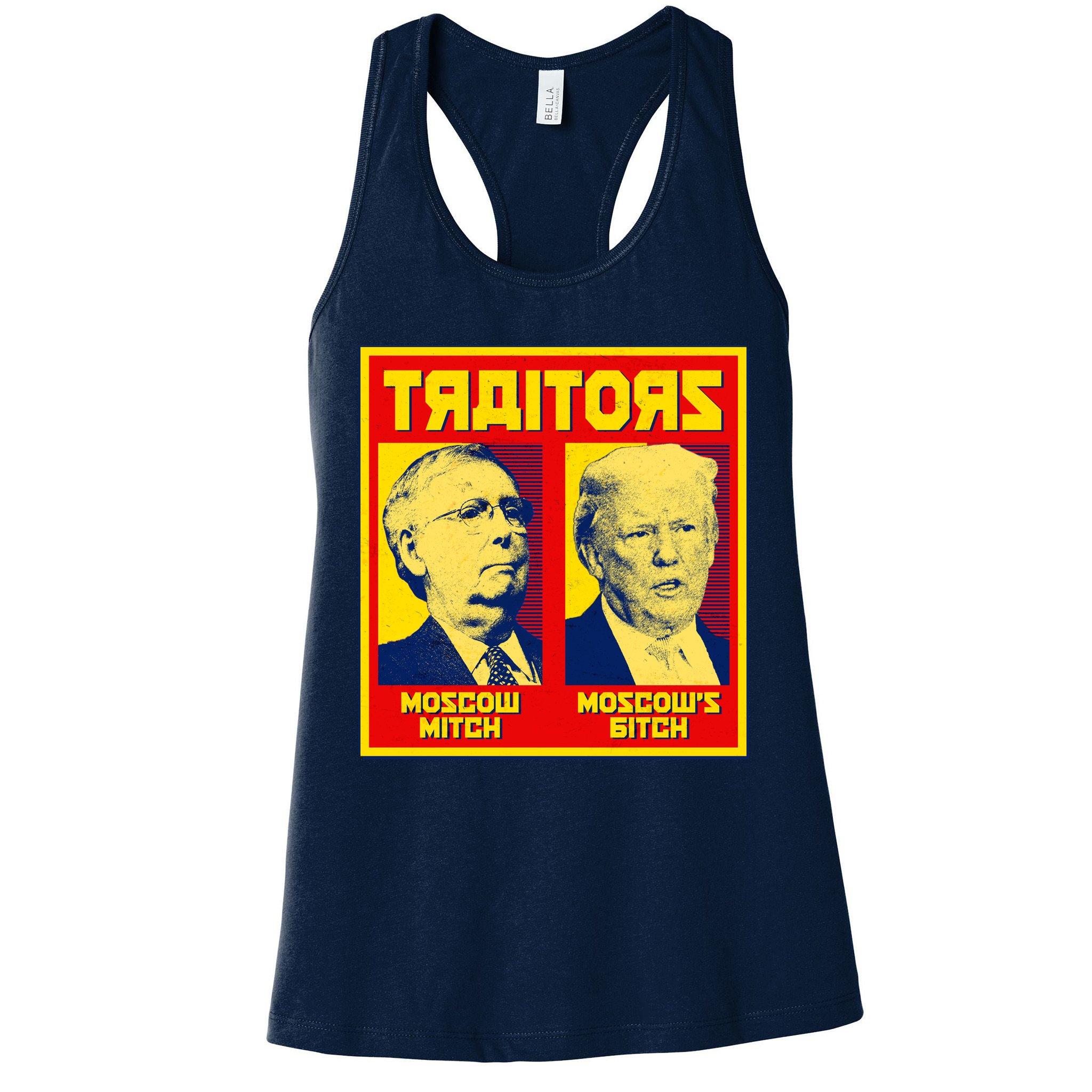 Moscow Mitch Moscow's Bitch Mitch Trump Traitors Womens Tank Top