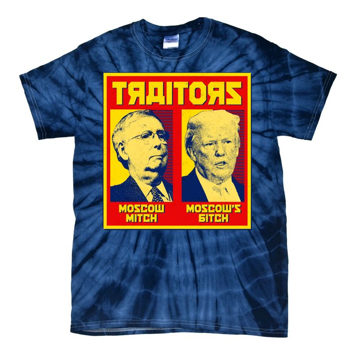 Moscow Mitch Moscow's Bitch Mitch Trump Traitors Tie-Dye T-Shirt