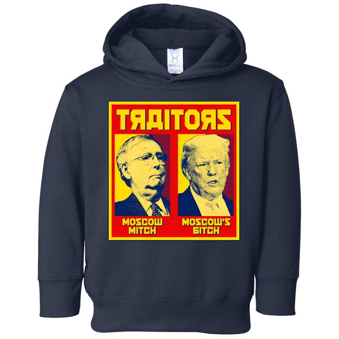 Moscow Mitch Moscow's Bitch Mitch Trump Traitors Toddler Hoodie