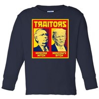 Moscow Mitch Moscow's Bitch Mitch Trump Traitors Toddler Long Sleeve Shirt