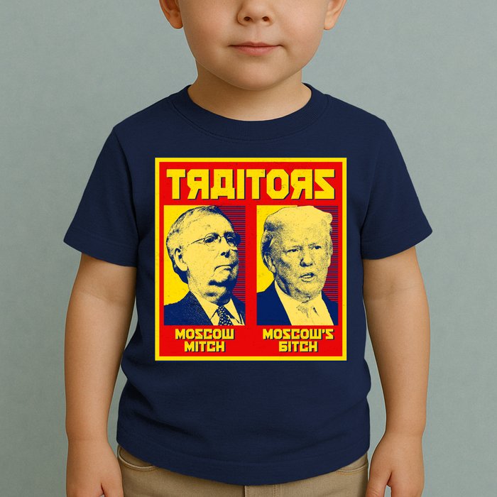Moscow Mitch Moscow's Bitch Mitch Trump Traitors Toddler T-Shirt