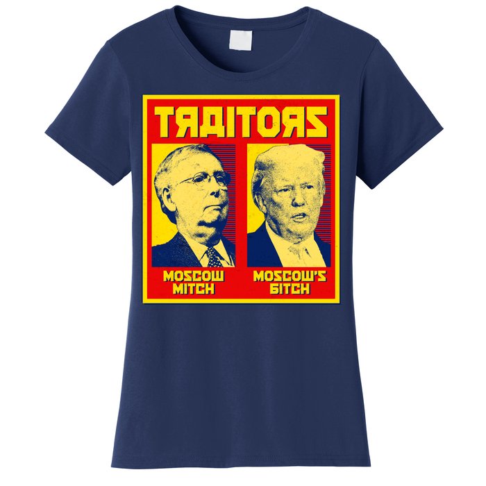 Moscow Mitch Moscow's Bitch Mitch Trump Traitors Women's T-Shirt