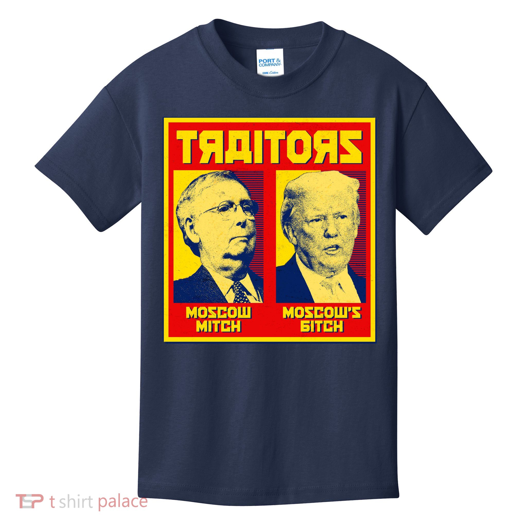 Moscow Mitch Moscow's Bitch Mitch Trump Traitors Kids T-Shirt