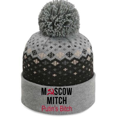 Moscow Mitch Putin's Bitch The Baniff Cuffed Pom Beanie